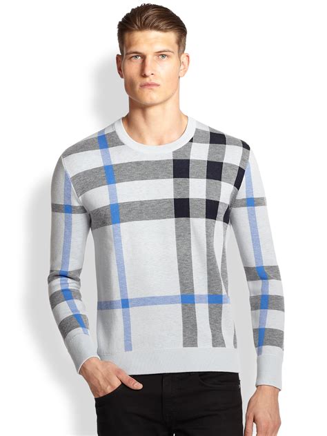 burberry patterned sweater|burberry men's sweater on sale.